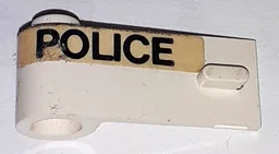 Door 1 x 3 x 1 Left with Wide 'POLICE' Pattern (Sticker) - Set 621