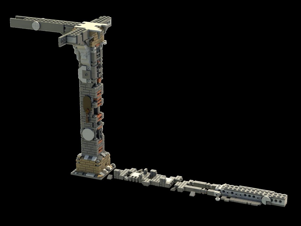 Lego Columns of the Ancient Catacombs - Crumbled Version