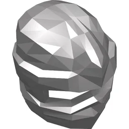 Wrap with Forehead Ridge / Flat Silver