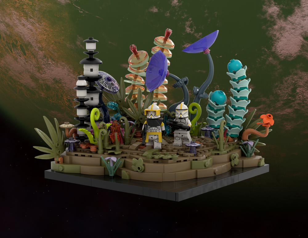 Lego Jungles of Felucia - Diorama