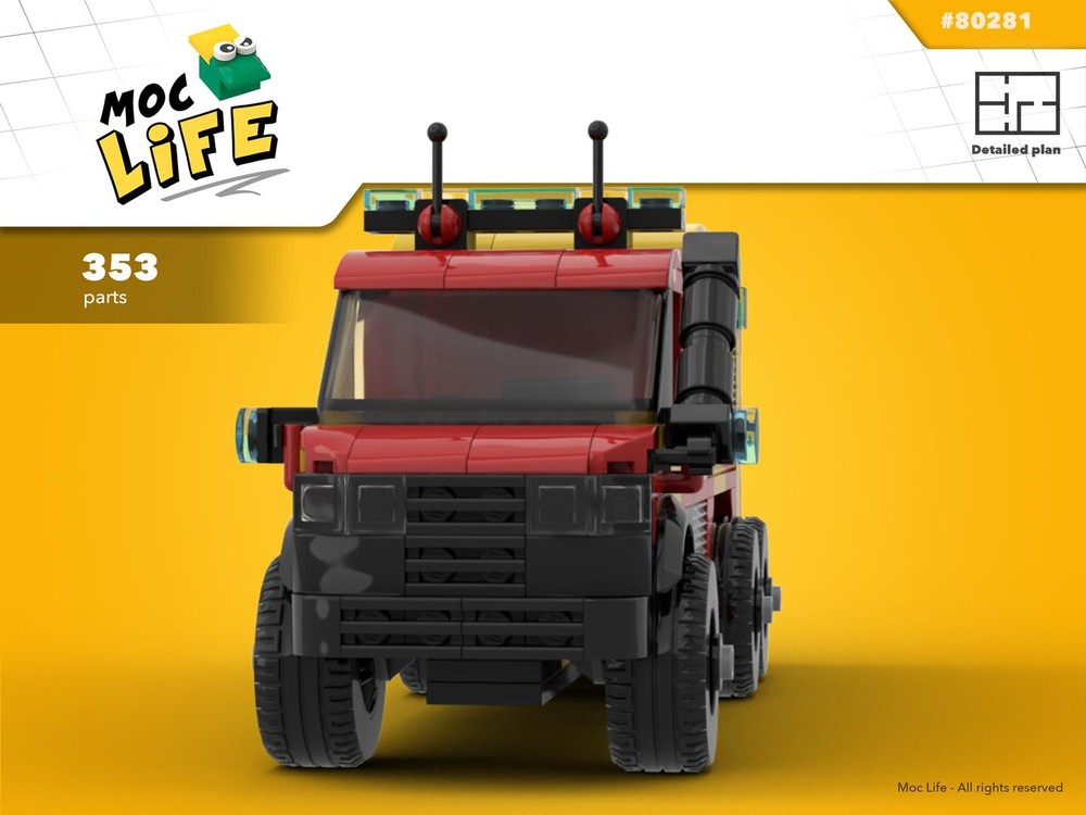 Lego Mercedes Sprinter 6X6 West Sussex fire & rescue