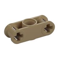 Lego Technic Axle and Pin Connector Perpendicular 3L with Centre Pin Hole / Dark Tan