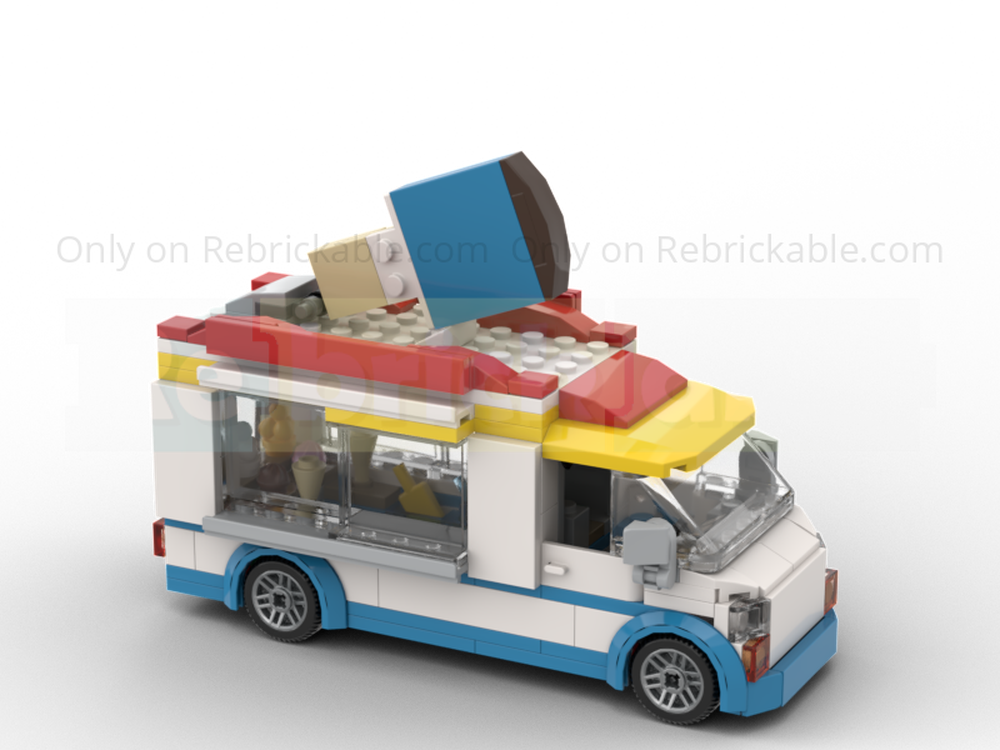 Lego Ice cream truck for right-hand traffic - MOD 60253