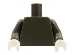 Torso Plain / Dark Gray Arms / White Hands