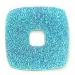 Clikits Icon Accent, Square 3 5/8 x 3 5/8 with Textured Surface / Light Turquoise