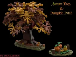 MOC LEGO AUTUMN TREE & Pumpkin Patch Building Instructions