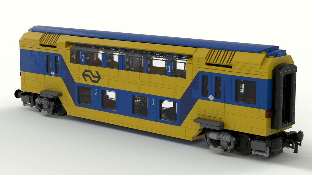 Lego Dutch NS Double dekker 1st and 2nd class Carriage DDZ