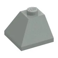 Brick Sloped 45° 2 x 2 Double Convex / Light Gray