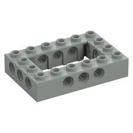 Lego Technic Brick 4 x 6 with 2 x 4 Opening / Light Gray