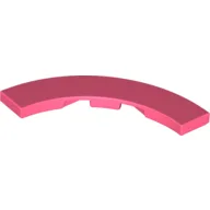 Tile 4 x 4 Curved, Macaroni / Coral
