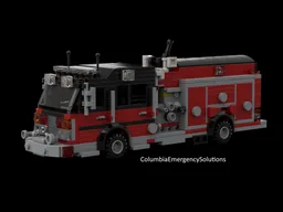 Black over Red American Fire Engine