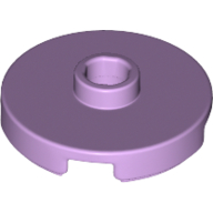 Lego Plate Special Round 2 x 2 with Center Stud (Jumper Plate) / Lavender