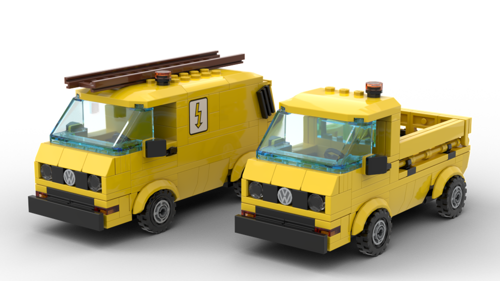Lego VW Transporter Service Trucks