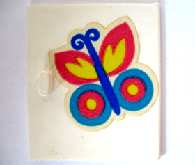 Lego Homemaker Cupboard Door 4 x 4 with Butterfly Pattern (Sticker) - Set 292