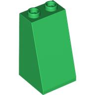 Lego Brick Sloped 75° 2 x 2 x 3 [Hollow Studs] / Green