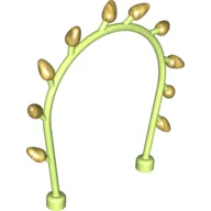 Duplo Plant Vine Arch with Gold Flower Buds / Light Lime
