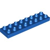 Lego Duplo Plate 2 x 8 / Blue