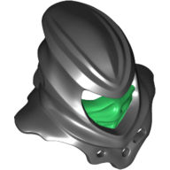 Lego Wrap with Jagged Shoulders with Green Face Mask Print / Black