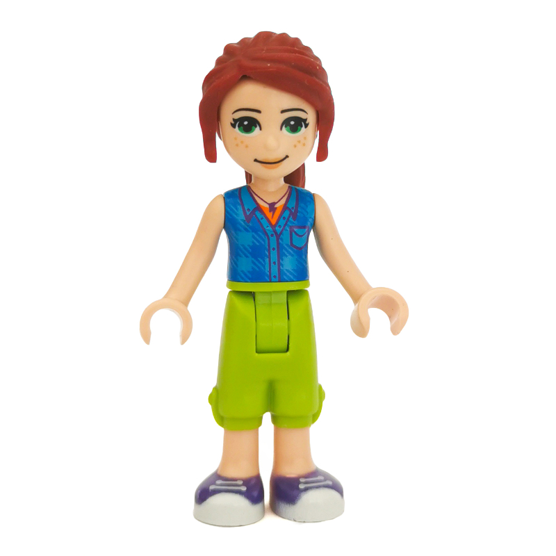 Lego Mia - Blue Plaid Shirt, Lime Trousers