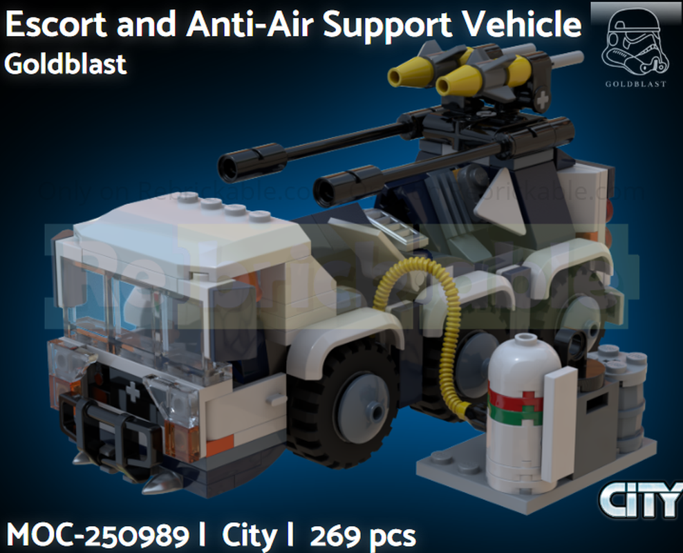 LEGO City Escort and Anti-Air Support Vehicle