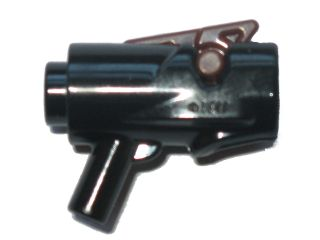 Lego Minifigure, Weapon Gun, Mini Blaster / Shooter with Reddish Brown Trigger (15391 / 15392)