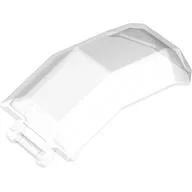 Windscreen 4 x 4 x 4 2/3 with Handle / Trans-Clear