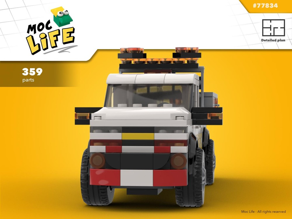 Lego Chevrolet Silverado 1500 quad cab long bed roadside service