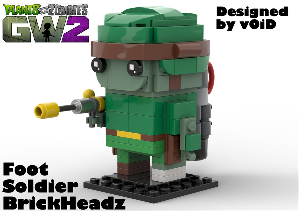 Lego Plants vs. Zombies Garden Warfare Foot Soldier BrickHeadz