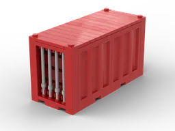 Generic Train Container Red
