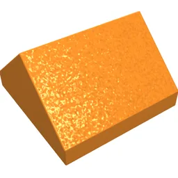 Brick Sloped 45° 2 x 2 Double / Orange