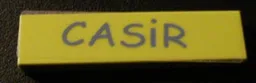 Tile 1 x 4 with 'CASiR' Pattern (Sticker) - Set 5941 / Medium Lime