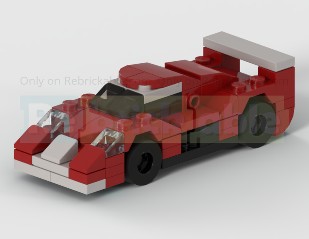 Lego Toyota GT-One TS020 Prototype Racing Car - Half Speed Champions Scale