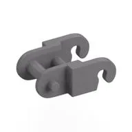 Technic Link, Reinforced, with Beveled Edge / Flat Silver