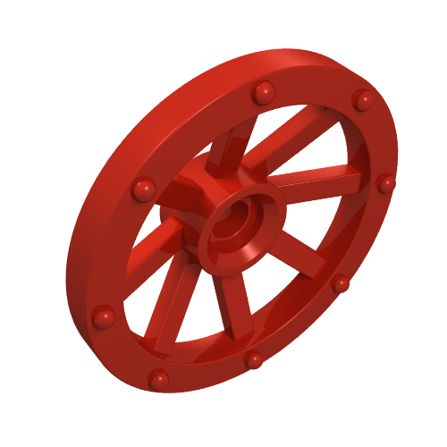 Lego Wheel Wagon Small (27mm D.) / Red