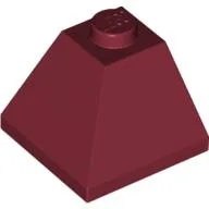 Brick Sloped 45° 2 x 2 Double Convex / Dark Red