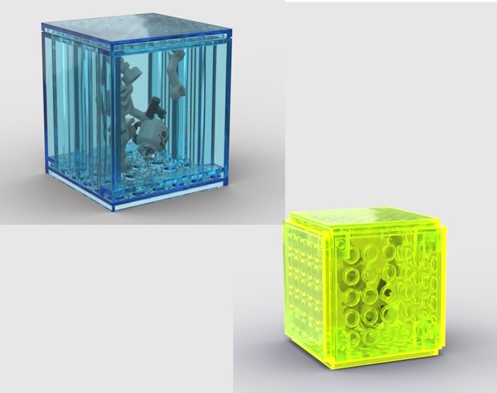 Lego Two 6x6 Gelatinous Cubes