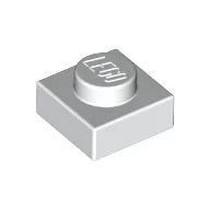 Plate 1 x 1 / White