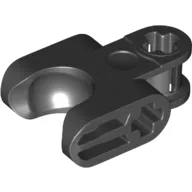 Technic Axle Connector 2 x 3 with Ball Socket, Closed Sides / Black