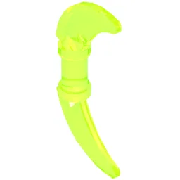 Weapon Scythe / Hook with Double Blades / Trans-Neon Green