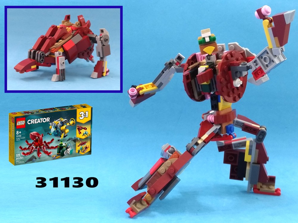 Lego Transformer Snarl / Dinosaur Stegosaurus from LEGO Creator 31130: Sunken Treasure Mission