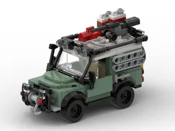 40650 Land Rover Classic Defender 90 - Minifigure Scale | Sand Green