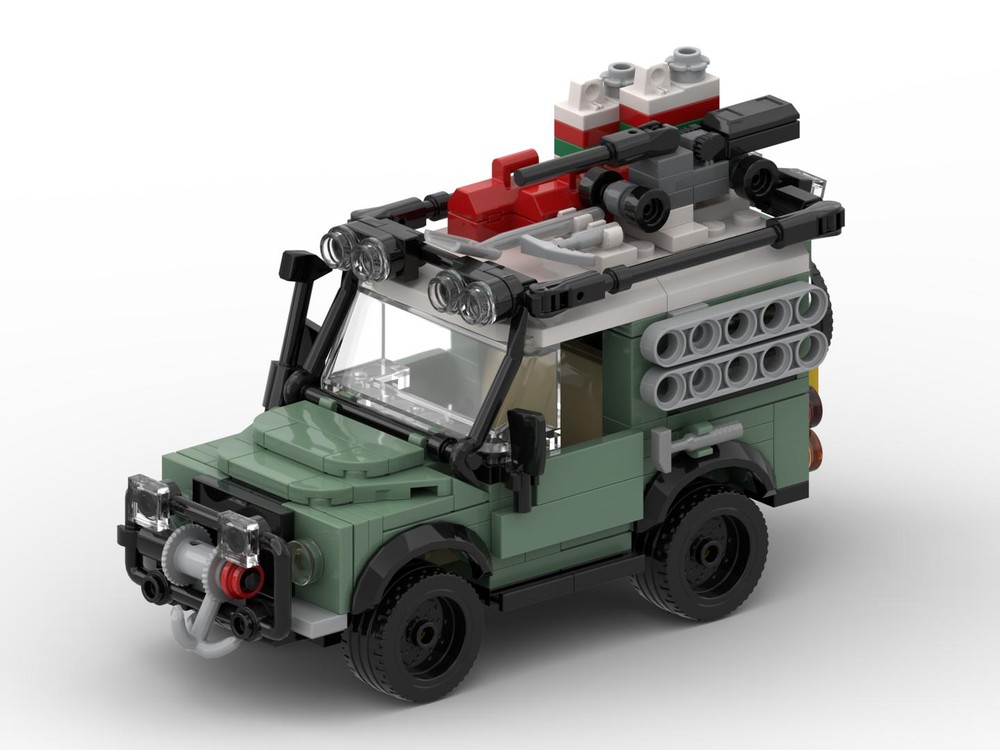 Lego 40650 Land Rover Classic Defender 90 - Minifigure Scale | Sand Green
