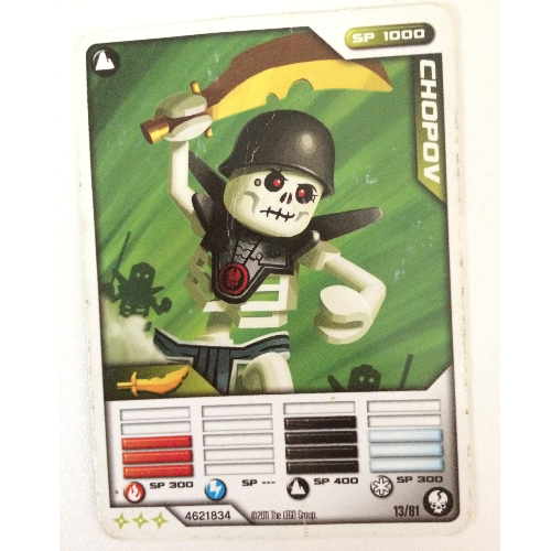 Lego Trading Card, Ninjago Deck #1: 13 - Chopov - North American Version / [No Color/Any Color]