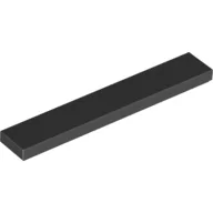 Tile 1 x 6 with Groove / Black