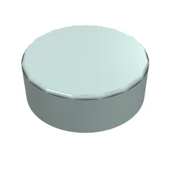 Tile Round 1 x 1 / Light Aqua