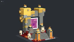 Minecraft Legends Nether Portal (challenge e6s2)