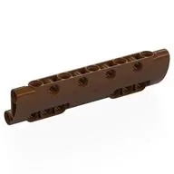 Technic Panel Curved 11 x 3 with 10 Pin Holes through Panel Surface / Reddish Brown