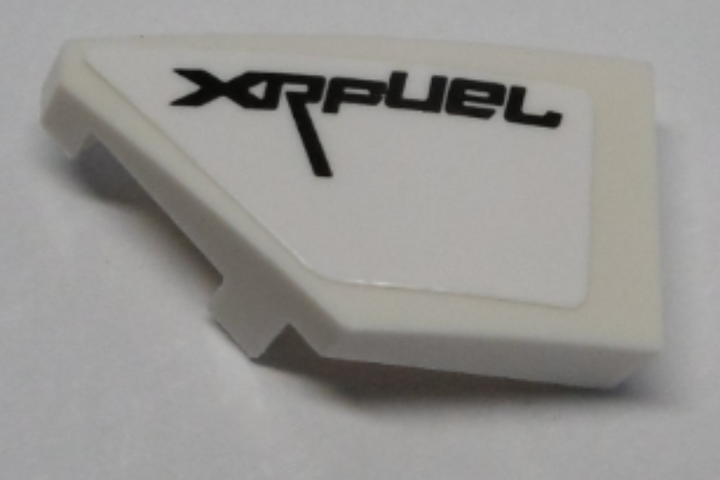 Lego Wedge 2 x 1 x 2/3 Left with 'XRFUEL' Pattern (Sticker) - Set 42095