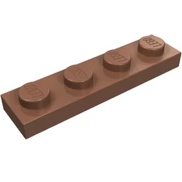 Plate 1 x 4 / Light Brown