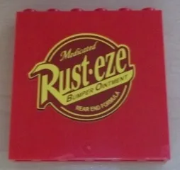 Panel 1 x 6 x 5 with Rust-eze Logo Pattern (Sticker) - Set 8486